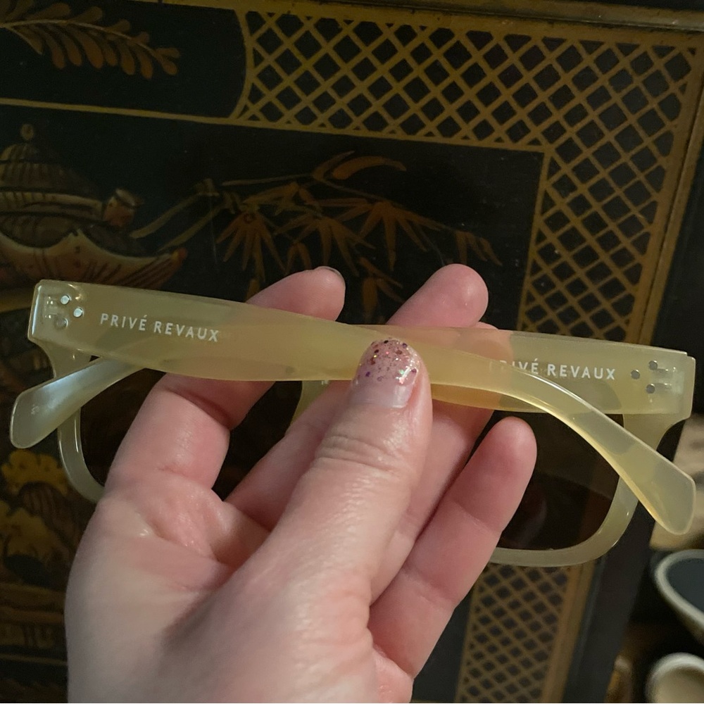 Prive Revaux Stylish Cream Sunglasses - Picture 5 of 7